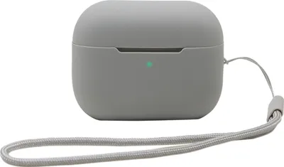 Produktbild von Mobigear Lanyard  Apple AirPods Pro 2 Hülle Flexibles Silikon - Grau