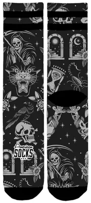 Produktbild von American Socks Socken Uni Time to Die - Mid High schwarz/grau S-M