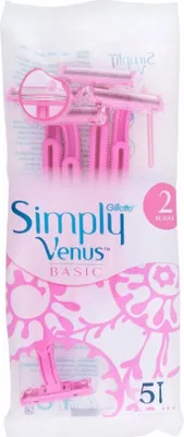 Produktbild von Gillette Simply Venus Basic Einwegrasierer, 5 Stück