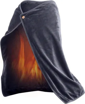 Imagen del producto de Manta calefactora para el invierno, manta eléctrica para calentar el cuerpo, manta térmica para el hogar, ideal para proteger las rodillas, tamaño 100x70 cm