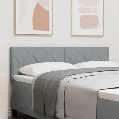 Imagen del producto de Parte superior del cabezal, color gris claro, 144 cm de tela