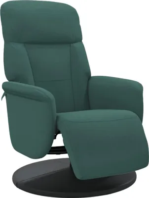Obrázok produktu pre vidaXL Relax kreslo s podnožkou tmavozelený zamat
