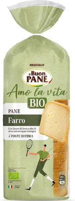 CHLEB TOSTOWY ORKISZOWY KROJONY BIO 400 g - IL BUON PANE