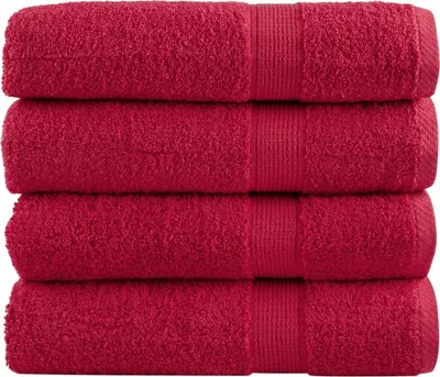 Obrázek produktu pro Prémiové osušky SOLUND 4 ks červené 100x150 cm 600 g/m²