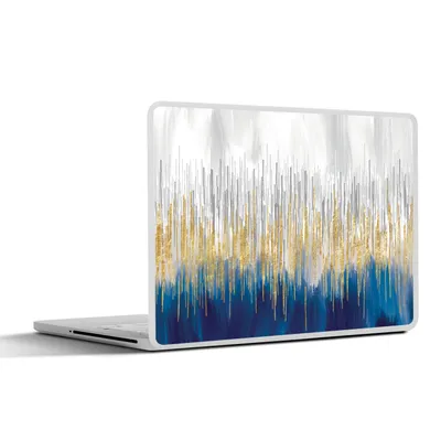 Produktbild von MuchoWow® Laptop Aufkleber Sticker Cover Abstrakt - Gemälde - Öl 31x22.5 cm - Laptop-Deko
