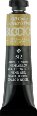 Produktbild von Blockx 3x Ölfarbe, Nickeltitangelb, Tube 20ml - Nickelgelb 212512BXC