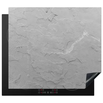 Produktbild von KitchenYeah© Herdabdeckplatte Granit - Steine - Grau - Textur , 59x52cm, Küche Deko, Glaskeramikkochfeld Herdabdeckung, Abdeckplatte fùr Kochfeld