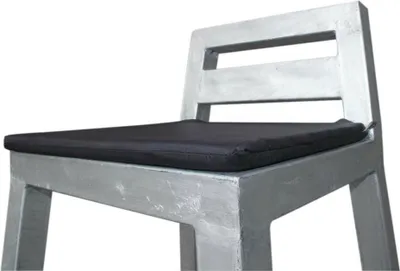 Produktbild von A2 Living Sitzkissen schwarz Baumwolle 34 x 34 mit 1 cm Schaumstoff Füllung