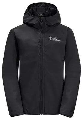 Produktbild von Jack Wolfskin Uni Solyd Softshelljacke, Schwarz, 116 EU