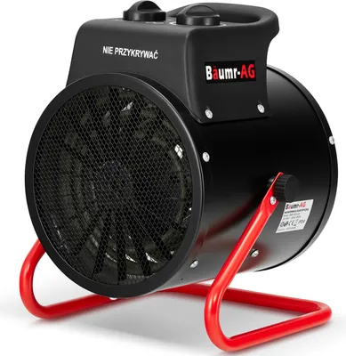 Zdjęcie produktu dla Nagrzewnica elektryczna BAUMR-AG 2,5kW 2500W dmuchawa farelka grzejnik + termostat