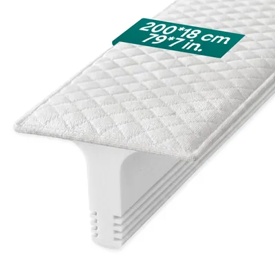 Immagine prodotto di Ponte per materasso - 18 cm - Schiuma ad alta densità - A forma di V - Trasforma due letti in king size