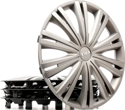 Produktbild von 16" Zoll Radkappen Schwarz Radzierblenden Radblenden 16 GIGA DARK ARGO