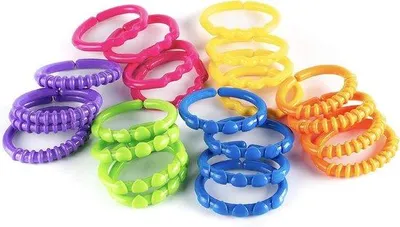 Productafbeelding van Babyspeelgoedset, 24-delig, geschikt voor diverse toepassingen, babyspeelgoed, speelgoedringen