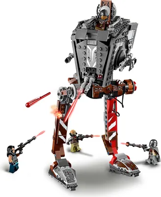 Produktbild von LEGO 75254 Star Wars AT-ST-Räuber, Set mit abfeuerbaren Shootern und 4 Minifiguren, TV-Serie The Mandalorian Kollektion