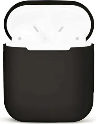 Image de Étui de protection en silicone pour Apple AirPods - Noir