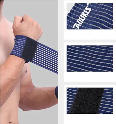 Produktbild von CHPN - Armband - Verstellbare Handgelenkbandage - Sportband - Verletzungsprävention - Unisex - Blau - Für Sport & Fitness - Handgelenkbandage