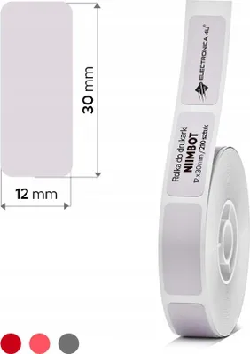 Produktbild von Selbstklebende Etiketten Thermosticker Niimbot D11 D110 D101 H1S 12x30