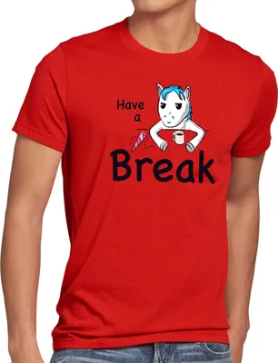 Produktbild von style3 Have a Break Einhorn Herren T-Shirt Unicorn