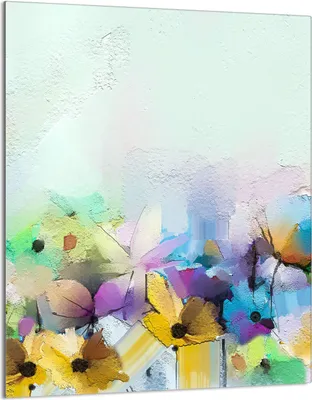 Produktbild von Glasschneidebrett 40x52 Blumen