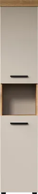 Produktbild von trendteam Bad Ivrea Hochschrank, Evoke Oak Melamin/Kaschmir Melamin, B/H/T ca. 36/184/31 cm