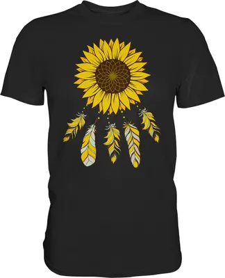 Produktbild von Traumfänger Sonnenblumen T-Shirt Garten Motiv Gärtner Geschenk – Black / L