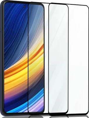 Produktbild von 2-Pack Displayschutzfolie für Xiaomi Poco X3 – gehärtetes Glas 9H – 3D in Superqualität