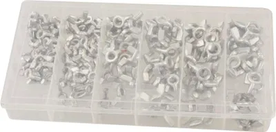 Produktbild von 150 tlg. Sortiment Flügelmutternset im Koffer