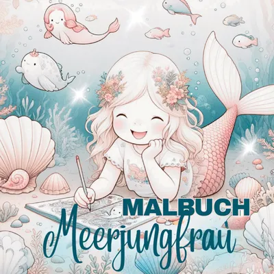 Produktbild von Malbuch Meerjungfrau - Für kreative Mädchen ab 4 Jahren