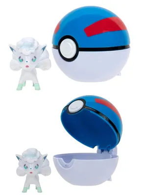 Productafbeelding van Pokémon Clip'n'Go Poké Balls: Alola-Vulpix en Pokéball