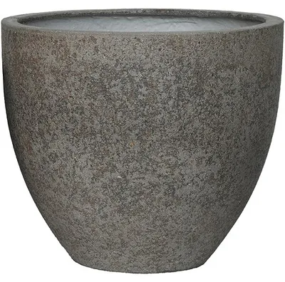 Productafbeelding van Bloempot van keramiek, grijze kleur. Diameter: 50 cm, hoogte: 44,5 cm, opening: 44 cm