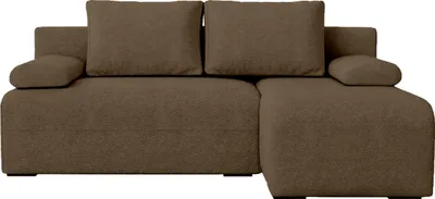 Produktbild von BroMARKT Ecksofa mit Schlaffunktion Ernest Braun Bouclé Rechts