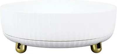 Productafbeelding van Opberg Draaiplateau - Draaibare Organizer - Keuken Organiseren - 360 Graden Draaibaar - 29 x 29 x 11 cm - Wit