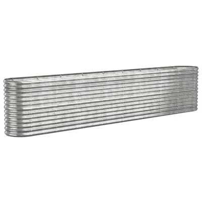 Produktbild von vidaXL Hochbeet Verzinkter Stahl 332x40x68 cm Silbern