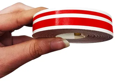 Immagine prodotto di Strisce adesive decorative per auto, due fili, rosso, 11 mm x 10 m