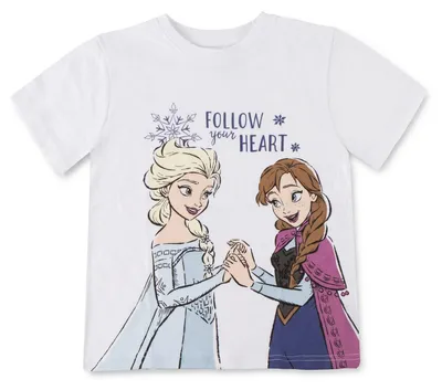 Produktbild von Frozen Kurzarm-T-Shirt für Mädchen und Jungen - Atmungsaktives, Weiches und Bequ