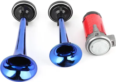 Obrázek produktu pro 12 V vzduchový klakson 178db hlasitý zvuk dvojitá trubka s kompresorem pro auto, motorku, loď auto
