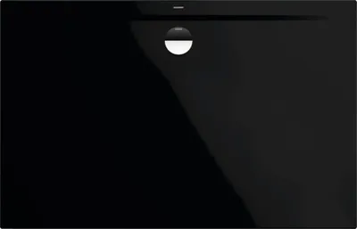 Produktbild von KALDEWEI Duschwanne SUPERPLAN ZERO 1542-5 110 x 90 x 3.7 cm schwarz glänzend mit extraflachen Wannenträger 365047980701