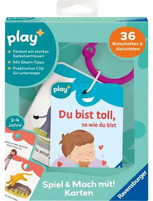 Obrázok produktu pre Ravensburger Svet batoľat – Hračky na rozvoj motoriky Play+ Karty Si skvelý taký, aký si 12034154