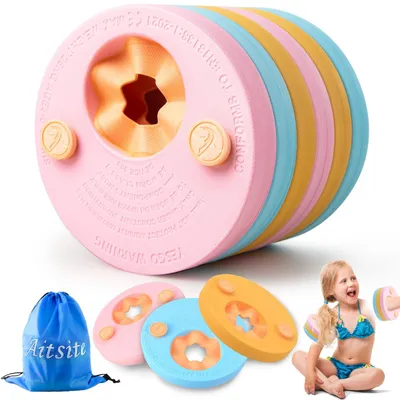 Produktbild von Schwimmflügel 6 Stück, EVA Schaumstoff, mehrfarbig, für Schwimmen