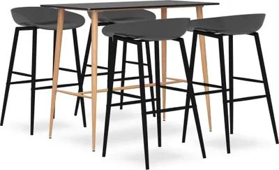 Produktbild von 5-tlg. Bar-Set Schwarz und Grau