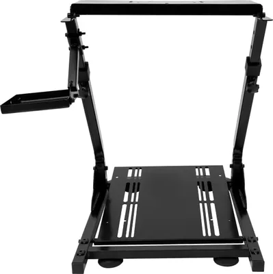 Produktbild von Racing Wheel Stand - Faltbarer Lenkradständer für Simulator - Höhe verstellbar 56–78 cm - Stabiler Gusseisenrahmen - Basis 57×49 cm - Für Lenkrad, Pedale & Schalthebel - Schwarz