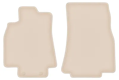 Immagine prodotto di Tappetini anteriori in velluto PREMIUM beige compatibili con Mercedes A- Klasa W169 (2004-2012, hatchback) – con fissaggi – su misura