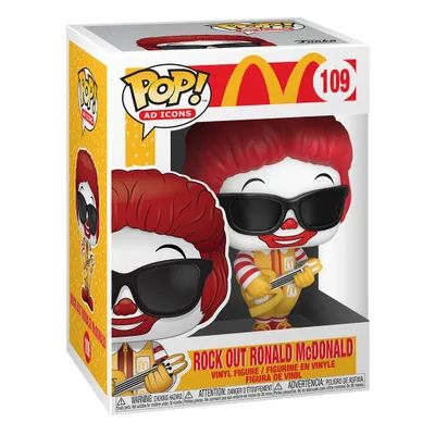 A Funko Pop! vinyl figure of Ronald McDonald in its original packaging.