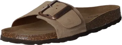 Produktbild von BOXX Damen-Pantolette mit Tieffußbett Beige, Farbe:beige/schlamm, EU Größe:40