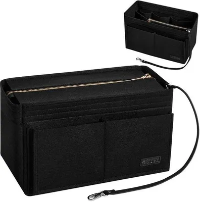 Produktbild von Handtasorganizer mit abnehmbarem Ritsfach und Schlüsselhaken (schwarz, 1, M)