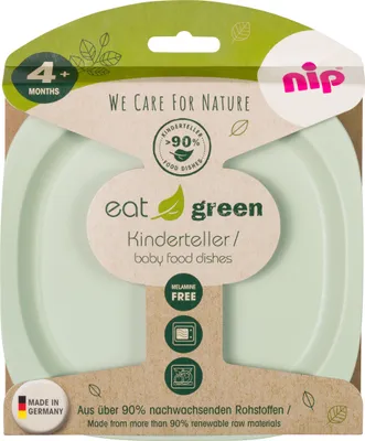 Obrázek produktu pro NIP green line talířek 2ks tm. zelená/sv. zelená