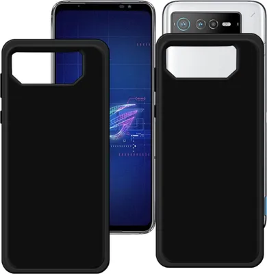 Immagine prodotto di Per Asus ROG Phone 7 / 7 Ultimate Custodia protettiva in silicone nera per cellulare