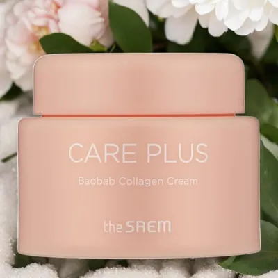 Image de THE SAEM - Care Plus Baobab Collagen Cream - Crème rajeunissante au collagène - 100 ml