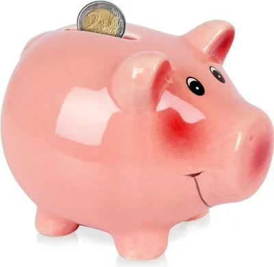 Produktbild von Vilde | Sparschwein - 12 cm - Wiederverwendbar - Keramik - Rosa Spardose mit Öffnung