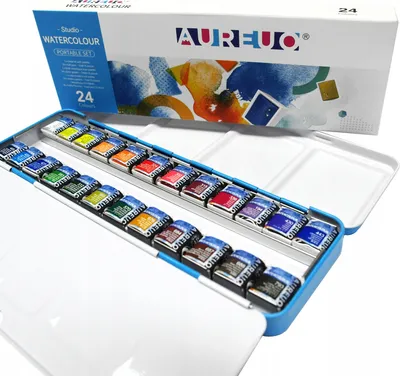 Zdjęcie produktu dla Farby akwarele Aureuo 24 szt